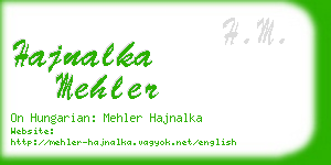 hajnalka mehler business card